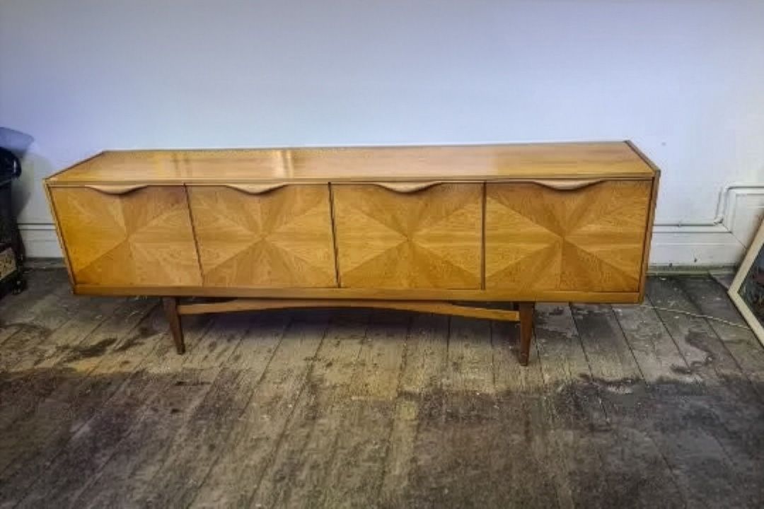 Mid century long low teak sideboard